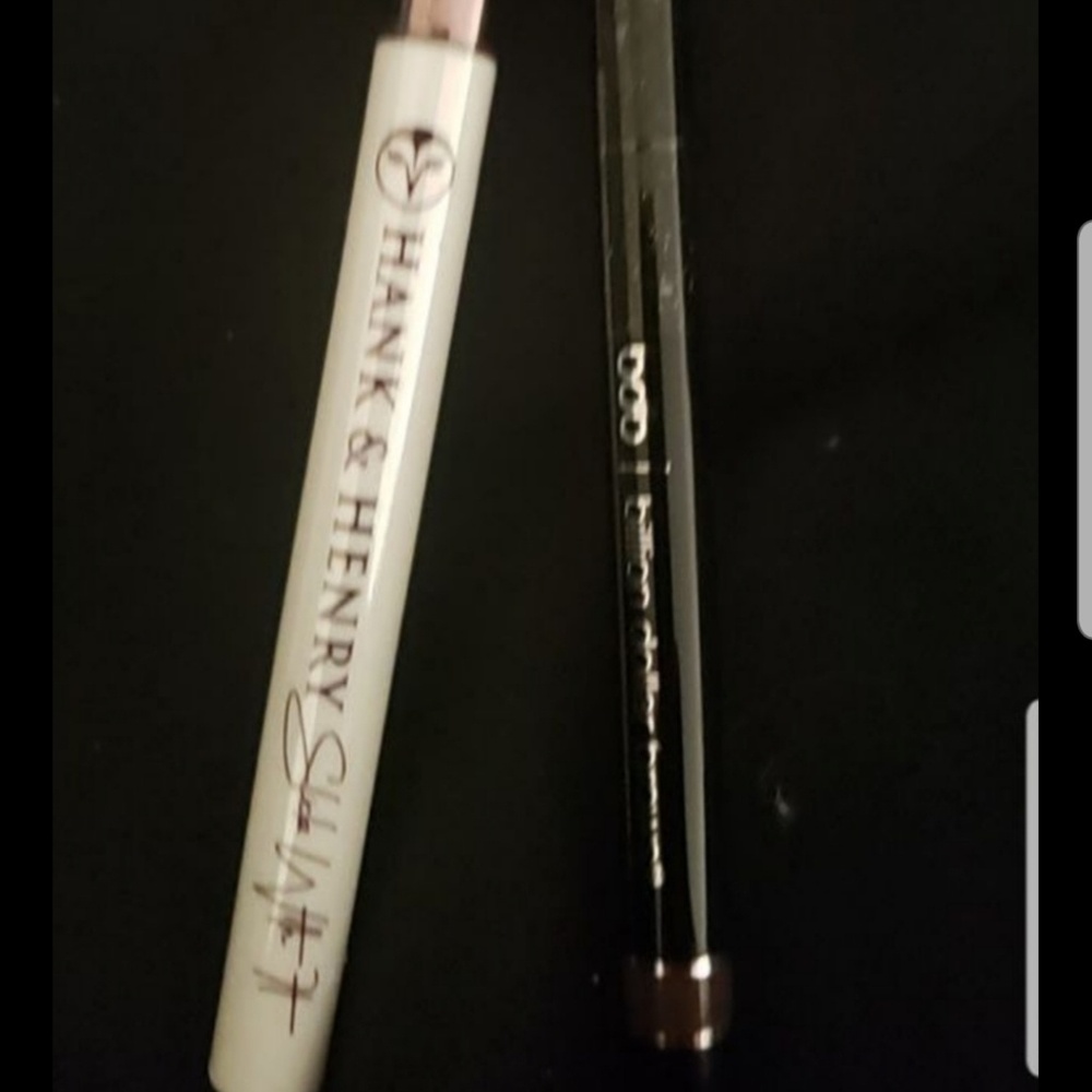 Both together  eyeliner and brow pencil